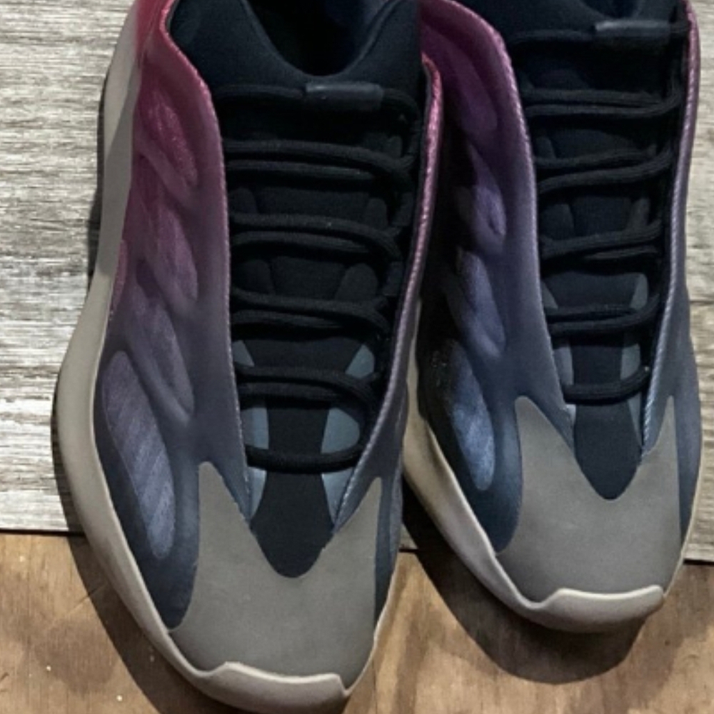 Yeezy Black and Pink Sneakers